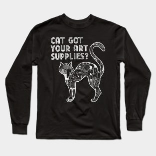 Cat Art Supply Long Sleeve T-Shirt